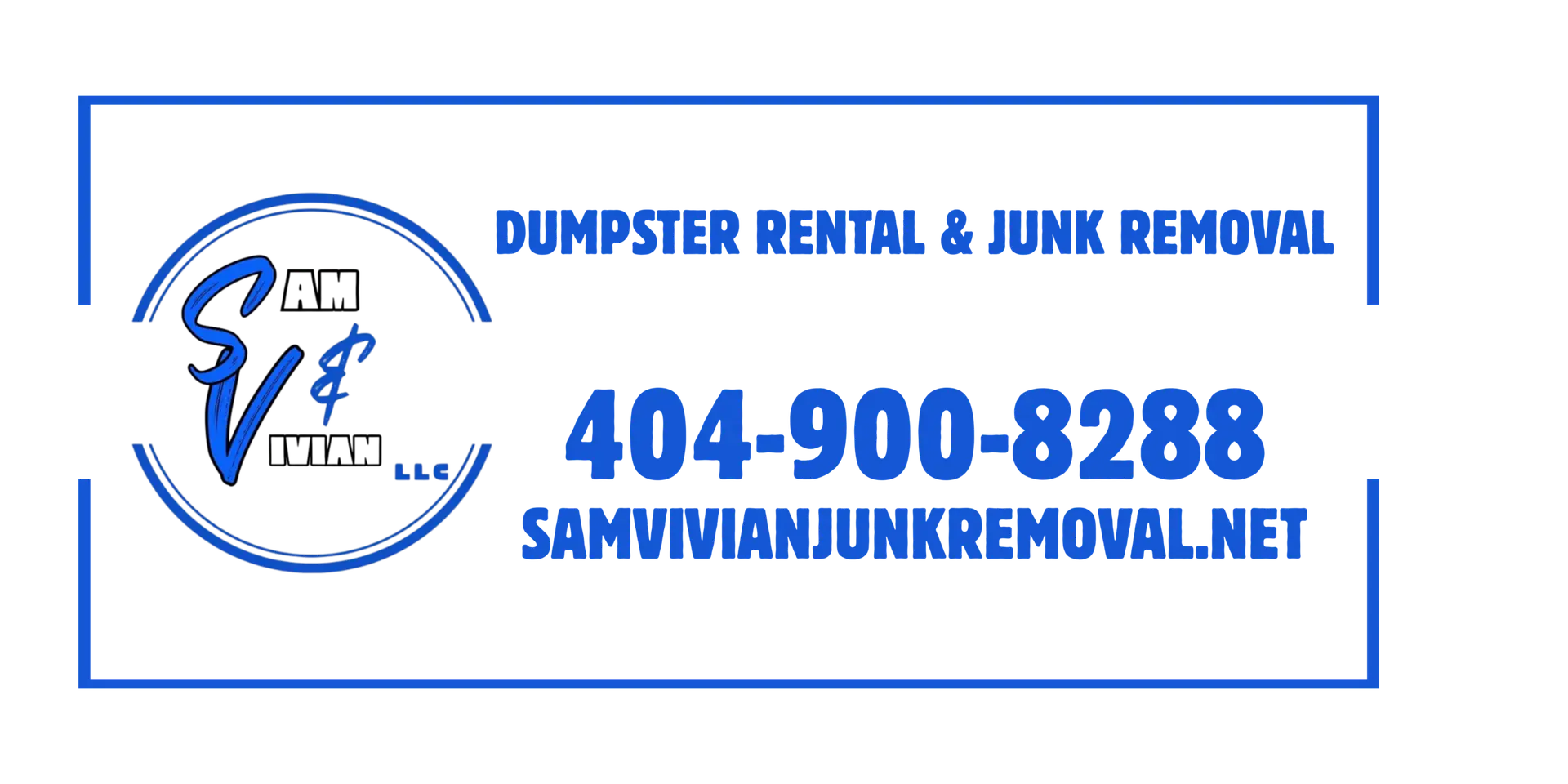 Roll-off dumpster rental in Central Alabama by Sam & Vivian LLC